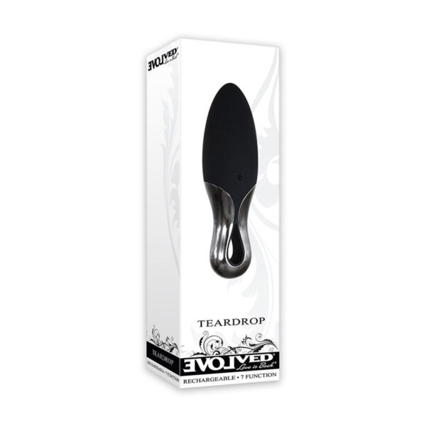 Mini Wibrator Evolved Teardrop Czarny - obrazek 3
