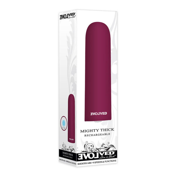 Wibrujący pocisk Evolved Mighty Thick Fioletowy - obrazek 4
