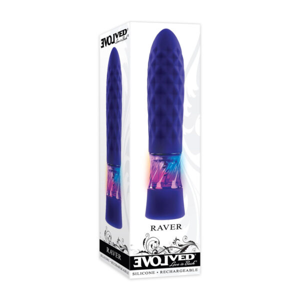 Mini Wibrator Evolved Raver Fioletowy - obrazek 6