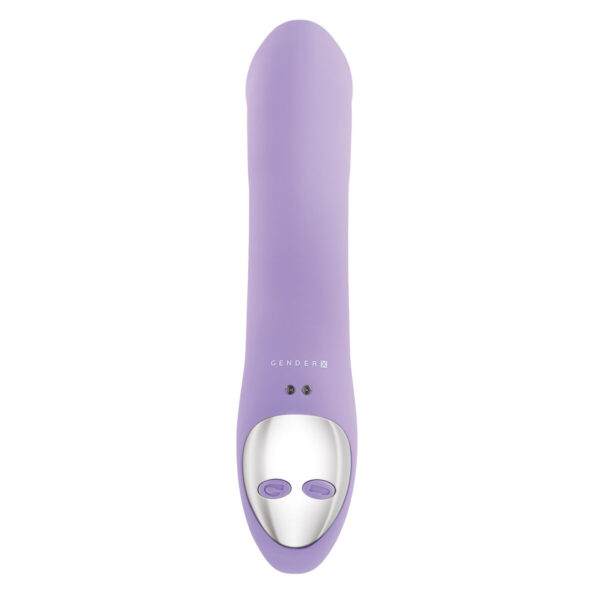 Masturbator do podwójnej penetracji Gender X Orgasmic Orchid Fioletowy - obrazek 8