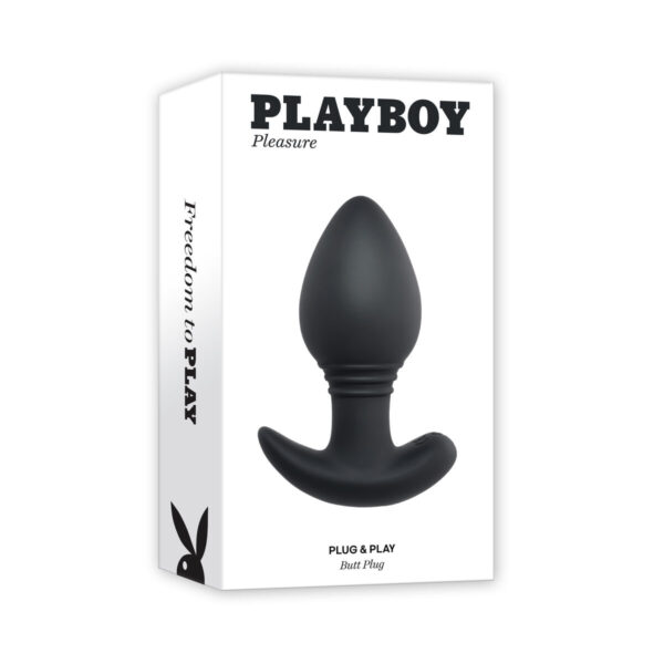 Zatyczka Analna Playboy Plug & Play Czarny - obrazek 8