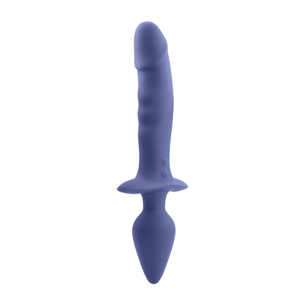 Cassini wibrator analny czarny Gender X Dual Defender Fioletowy - obrazek 2