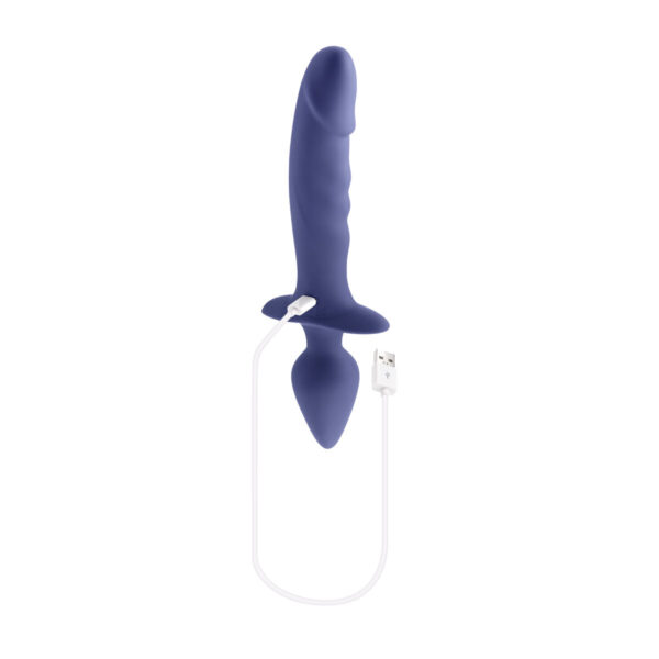 Cassini wibrator analny czarny Gender X Dual Defender Fioletowy - obrazek 7
