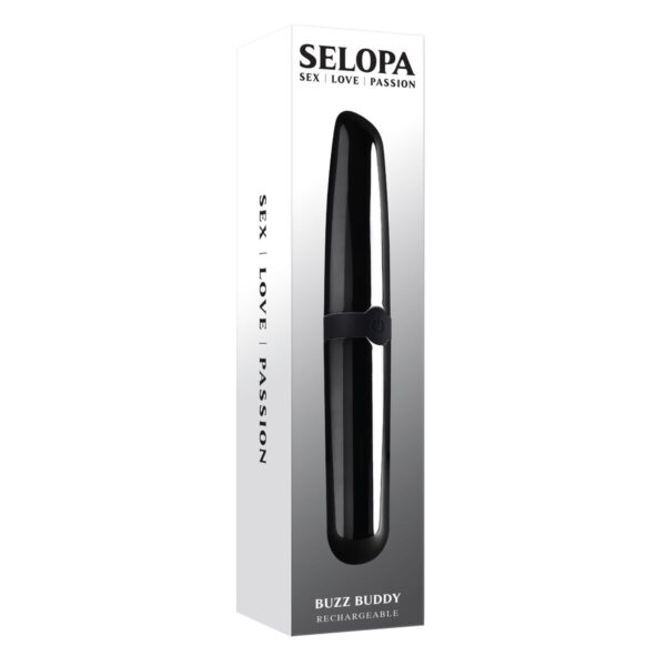 Mini Wibrator Selopa Buzz Buddy Czarny - obrazek 5