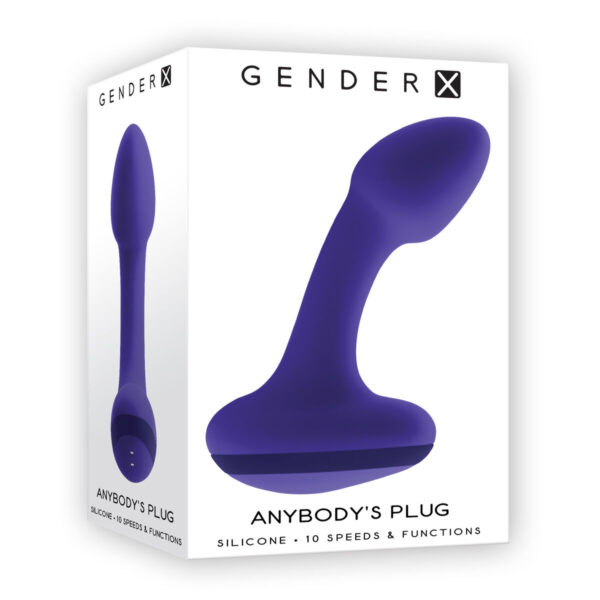 Zatyczka Analna Gender X ANYBODY'S Fioletowy (8,9 cm) - obrazek 7
