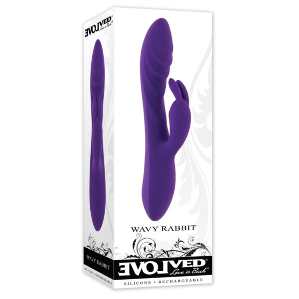 Wibrator punktu G Evolved Rabbit Fioletowy - obrazek 7
