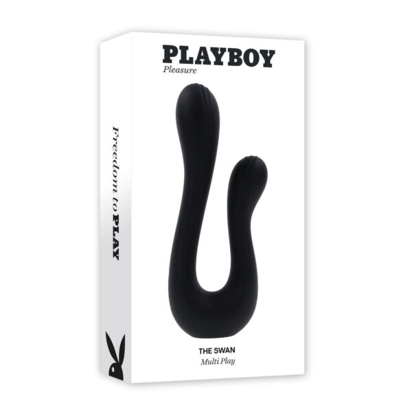 Wibrator punktu G Playboy The Swan Czarny - obrazek 8