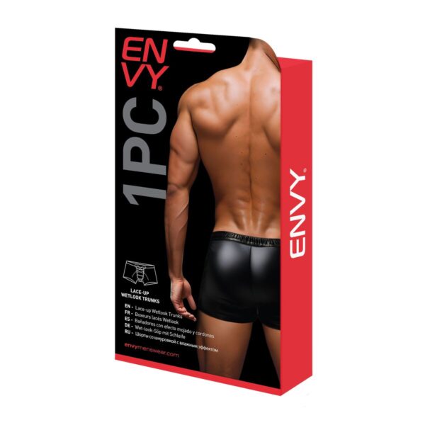 Klasyczne slipy Envy Czarny S/M - obrazek 3