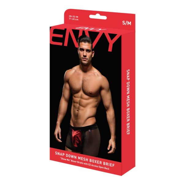 Bokserki Męskie Envy Czarny S/M - obrazek 6