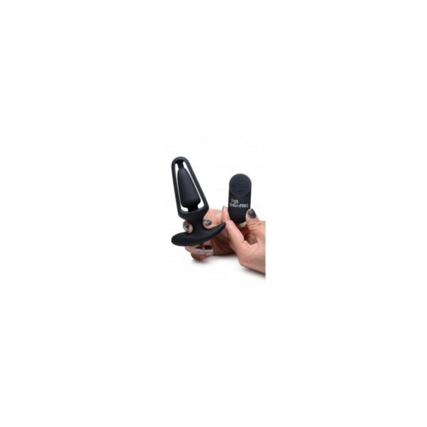 Wibrator analny XR Czarny Silikon - obrazek 2