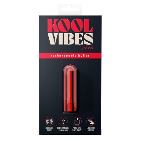 Wibrujący pocisk Blush Kool Vibes Czerwony - obrazek 5