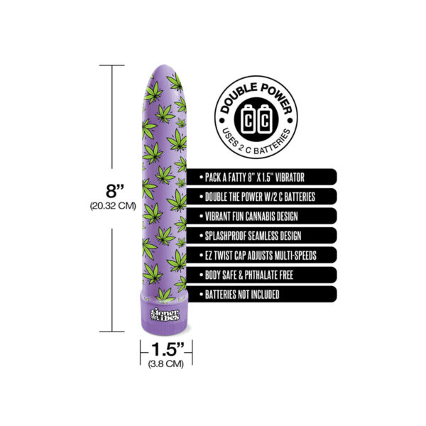 Wibrujący pocisk NS Novelties Stoner vibes Fioletowy - obrazek 5