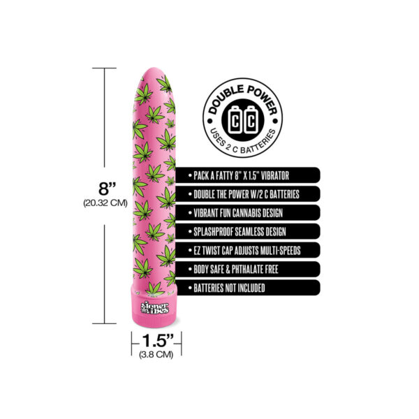 Wibrujący pocisk NS Novelties Stoner vibes Różowy - obrazek 5