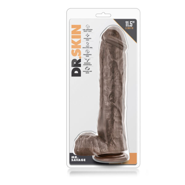 Realistyczne dildo Blush Dr Skin PVC Ø 6,1 cm (23,5 cm) - obrazek 3