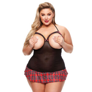 Kostium Erotyczny Teacher's Pet School Girl Czerwony L