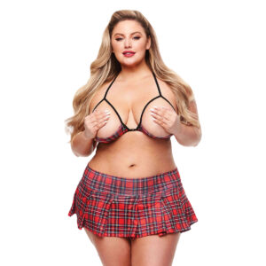 Kostium Erotyczny Teacher's Pet School Girl Czerwony L