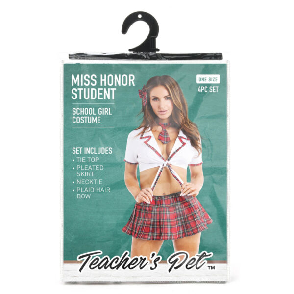 przebranie sexy uczennica jeden rozmiar Teacher's Pet Czerwony Jeden rozmiar - obrazek 6