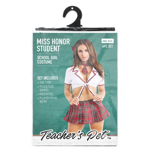 przebranie sexy uczennica jeden rozmiar Teacher's Pet Czerwony Jeden rozmiar - obrazek 7