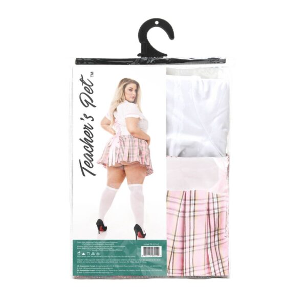 Kostium Erotyczny Teacher's Pet School Girl Różowy Queen size - obrazek 4