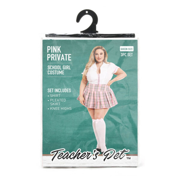 Kostium Erotyczny Teacher's Pet School Girl Różowy Queen size - obrazek 6