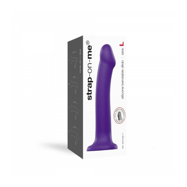 Dildo Strap-on-me Purple L Fioletowy - obrazek 5