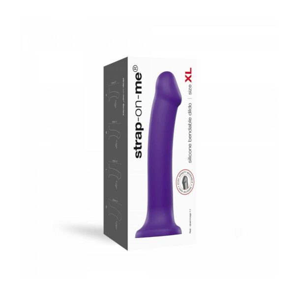 Dildo Strap-on-me Purple Silikon XL Fioletowy - obrazek 5