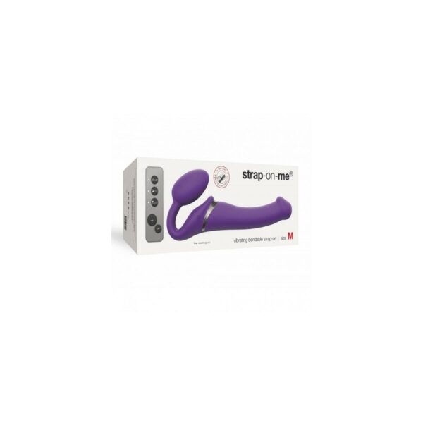Dildo Strap-on-me Vibrating Remote Controlled 3 Motors Fioletowy - obrazek 3