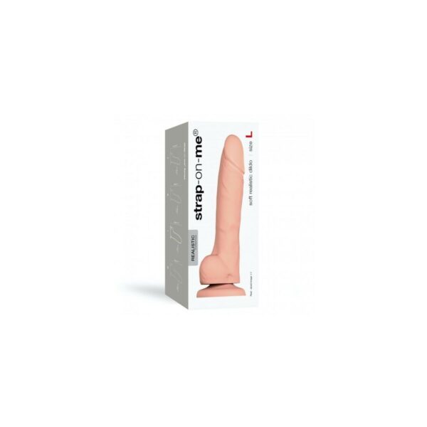 Dildo Strap-on-me Realistic Naturalny L - obrazek 2