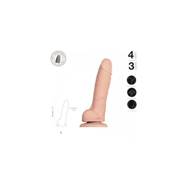 Dildo Strap-on-me Realistic Naturalny L - obrazek 3