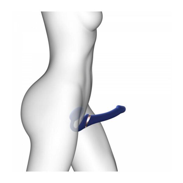 Wibrator Strap-on-me 6017418 Niebieski XL - obrazek 5