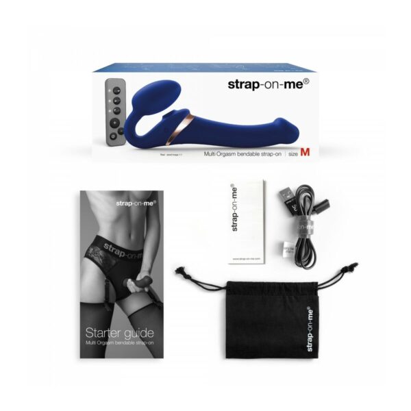 Wibrator Strap-on-me 6017418 Niebieski XL - obrazek 7