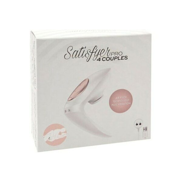 Ssący masażer do Łechtaczki Satisfyer Pro 4 Couples Biały - obrazek 3