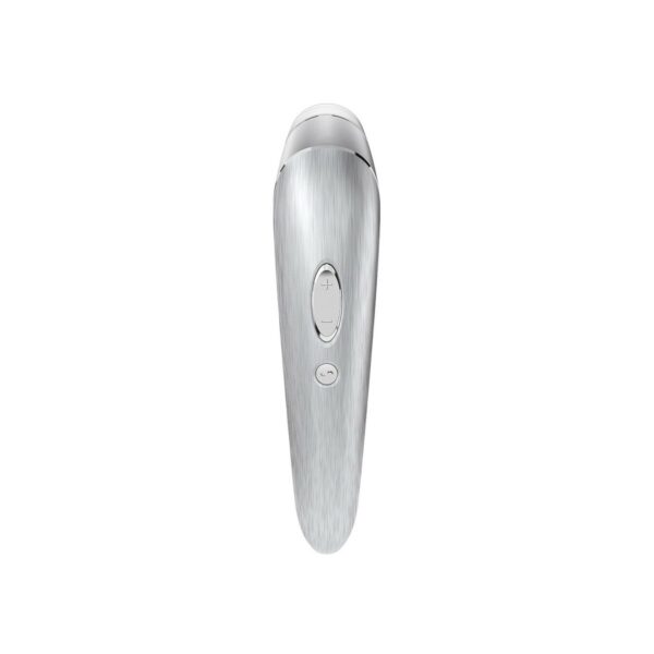 Ssący masażer do Łechtaczki Satisfyer Luxury High Fashion Srebrzysty - obrazek 3