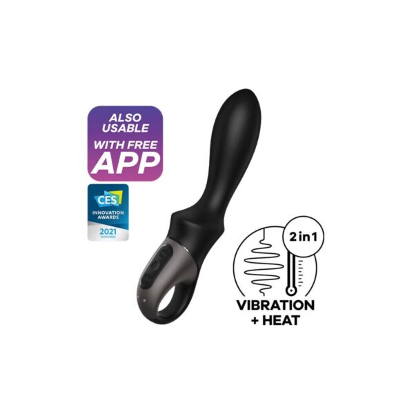 Cassini wibrator analny czarny Satisfyer