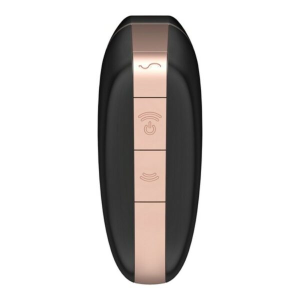 Ssący masażer do Łechtaczki Love Triangle Air Pulse Satisfyer Love triangle Czarny - obrazek 3