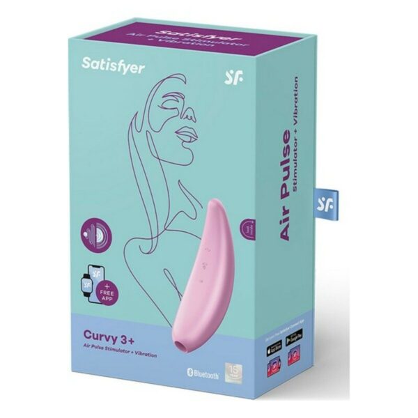 Ssący masażer do Łechtaczki Satisfyer Curvy 3+ Różowy - obrazek 4