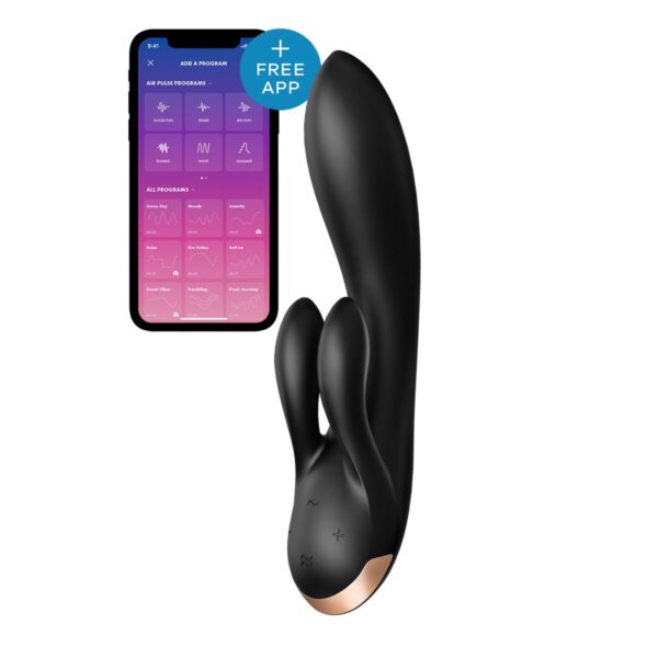 Wibrator Podwójnej Stymulacji Satisfyer Flex Czarny - obrazek 2