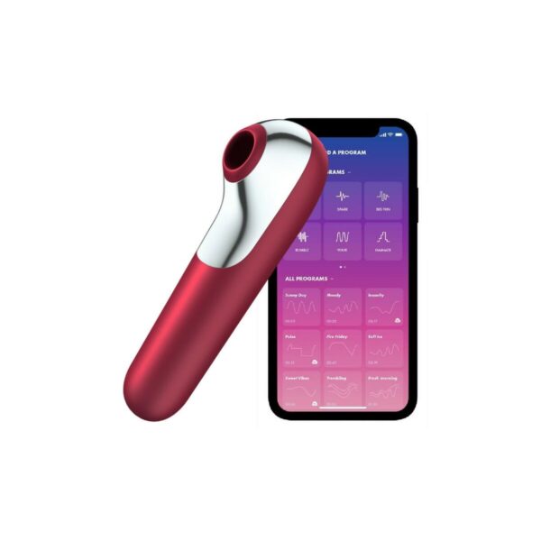 Ssący masażer do Łechtaczki Satisfyer Dual Love Różowy - obrazek 4