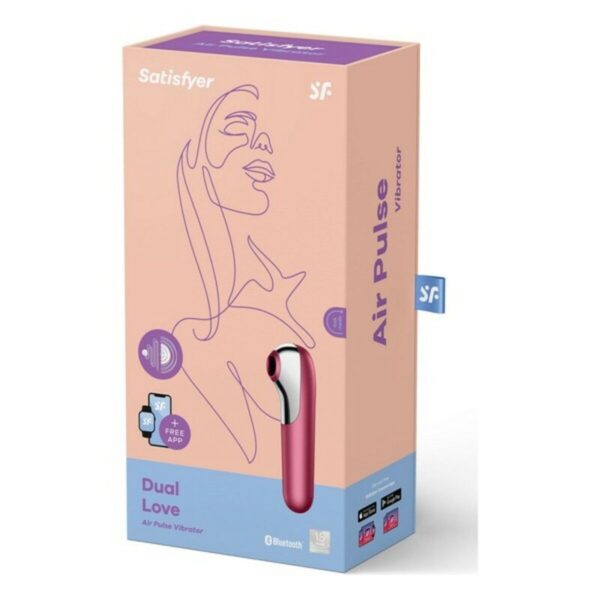 Ssący masażer do Łechtaczki Satisfyer Dual Love Różowy - obrazek 3