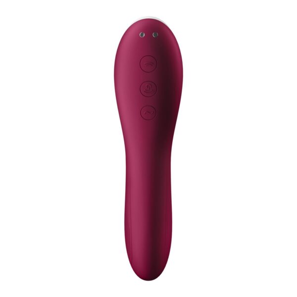 Ssący masażer do Łechtaczki Satisfyer Dual Crush Czerwony - obrazek 3