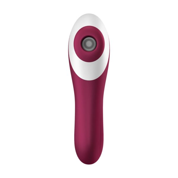 Ssący masażer do Łechtaczki Satisfyer Dual Crush Czerwony - obrazek 4