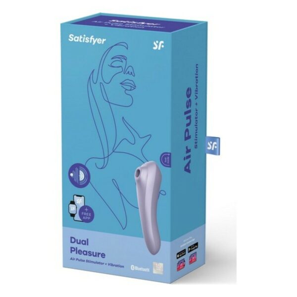 Ssący masażer do Łechtaczki Satisfyer Dual Pleasure Fioletowy - obrazek 5