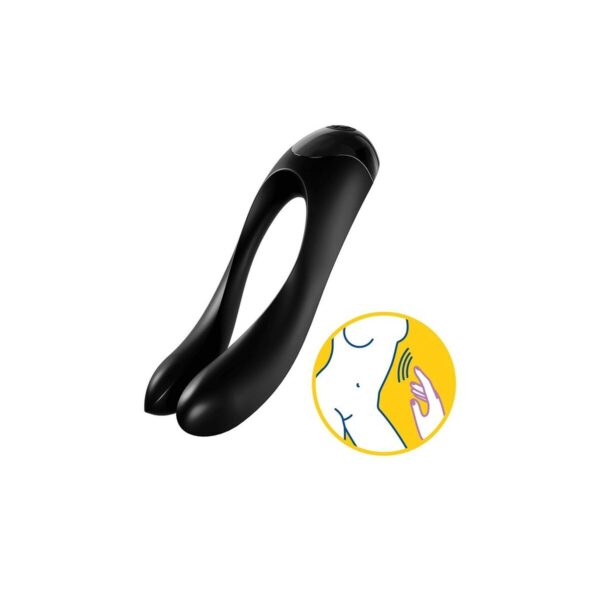 Masażer dla par Satisfyer Candy Cane Czarny - obrazek 7