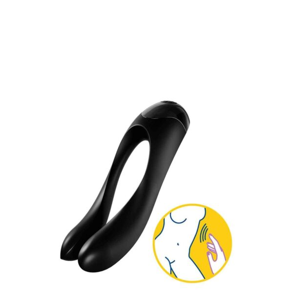Masażer dla par Satisfyer Candy Cane Czarny - obrazek 4