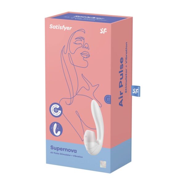 Wibrator Podwójnej Stymulacji Satisfyer Supernova Biały - obrazek 7