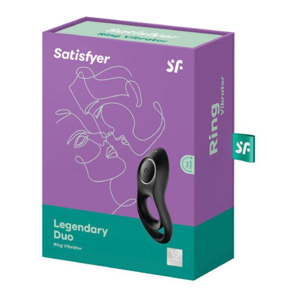 wibrujący pierścień Satisfyer Legendary Duo Czarny - obrazek 2