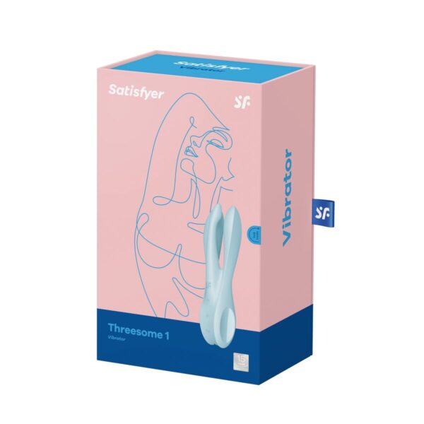 Masażer Satisfyer Threesome 1 Light Niebieski - obrazek 6