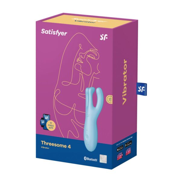 Masażer Satisfyer Threesome 4 Connect Niebieski - obrazek 7