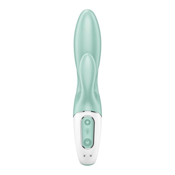Wibrator Podwójnej Stymulacji Satisfyer Air Pump Bunny 5 Kolor Zielony - obrazek 5