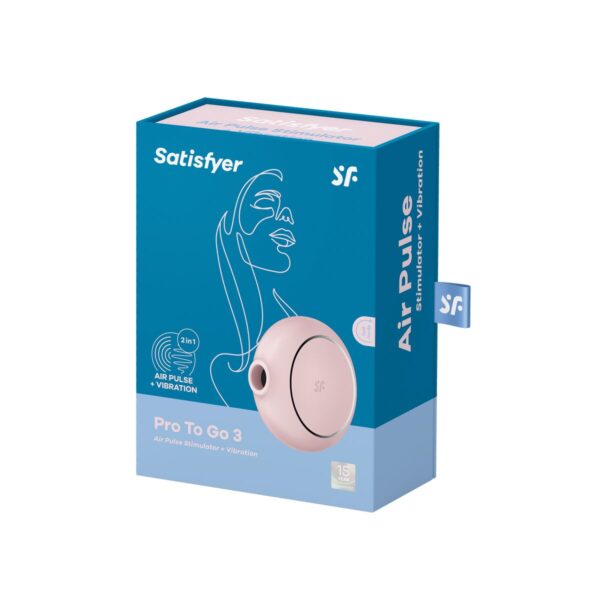 Ssący masażer do Łechtaczki Satisfyer Pro to go 3 Różowy - obrazek 5